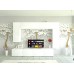 Living Armonia MDF Alb Lucios - Varianta 1 cu sistem "PUSH TO OPEN"